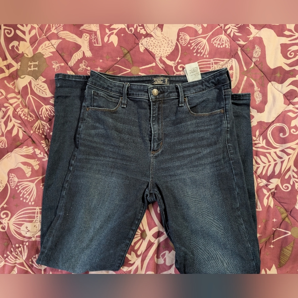 Abercrombie High Waisted skinny Blue Women's Jeans